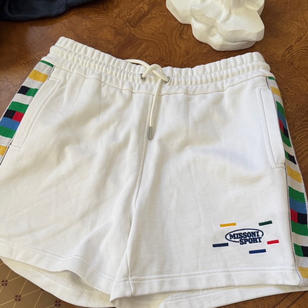 NWT Missoni men’s white shorts